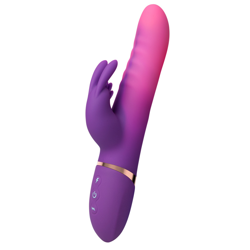 Vibrador de coelho empurrando